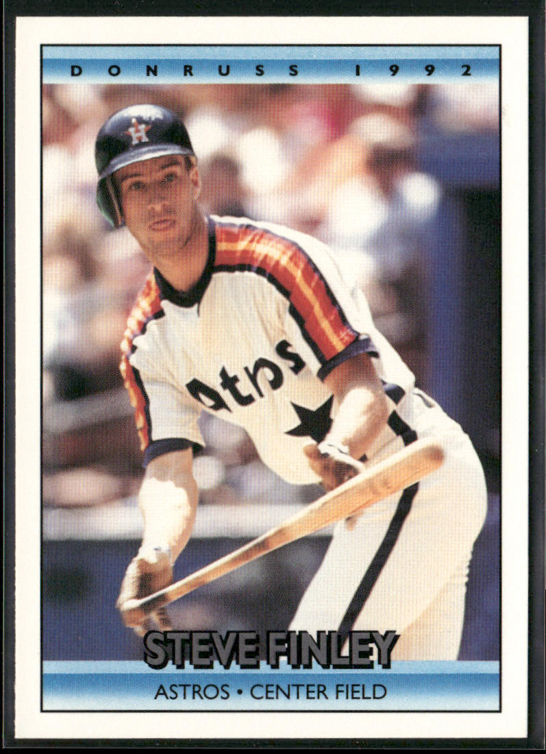 Steve Finley 1992 Donruss #197b Houston Astros front