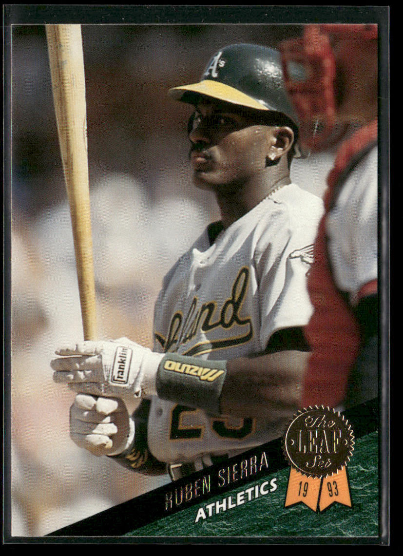 Ruben Sierra 1993 Leaf #29 Oakland Athletics front