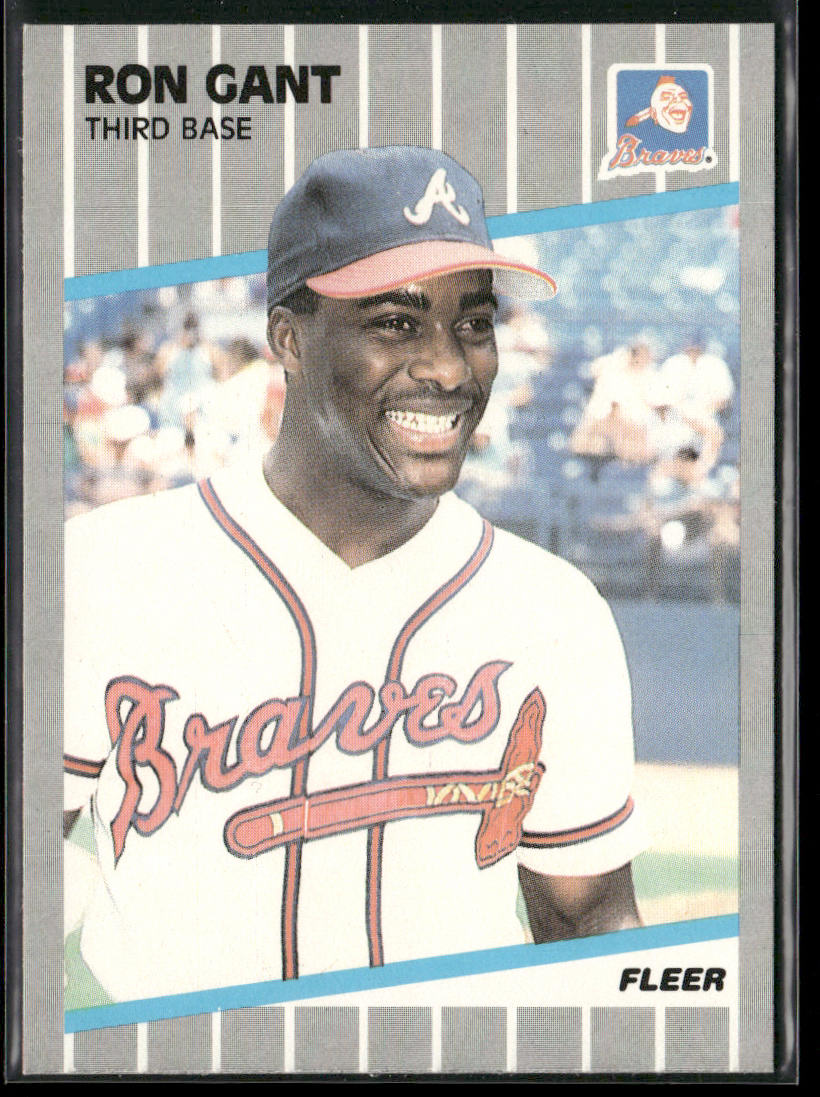 Ron Gant 1989 Fleer #590 Atlanta Braves