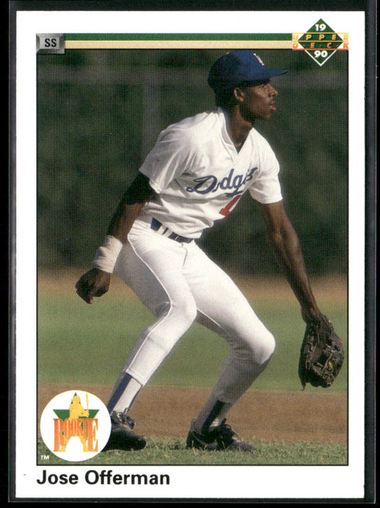 Jose Offerman 1990 Upper Deck #46 RC Los Angeles Dodgers front