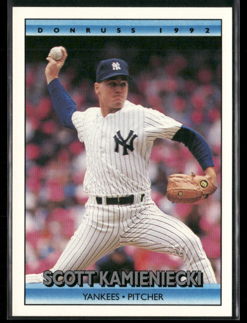 Scott Kamieniecki 1992 Donruss #195b New York Yankees front