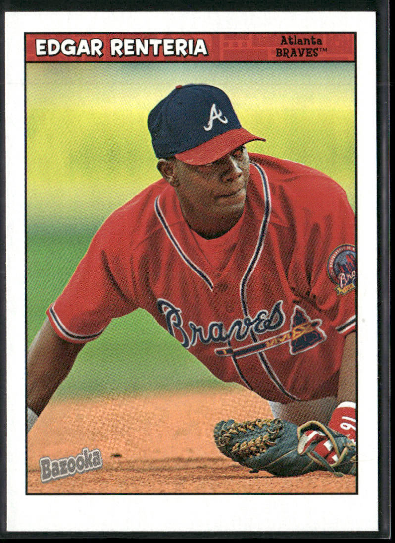 Edgar Renteria 2006 Bazooka #96 Atlanta Braves front