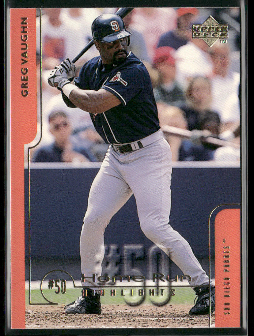 Greg Vaughn 1999 Upper Deck Challengers for 70 #48 San Diego Padres front