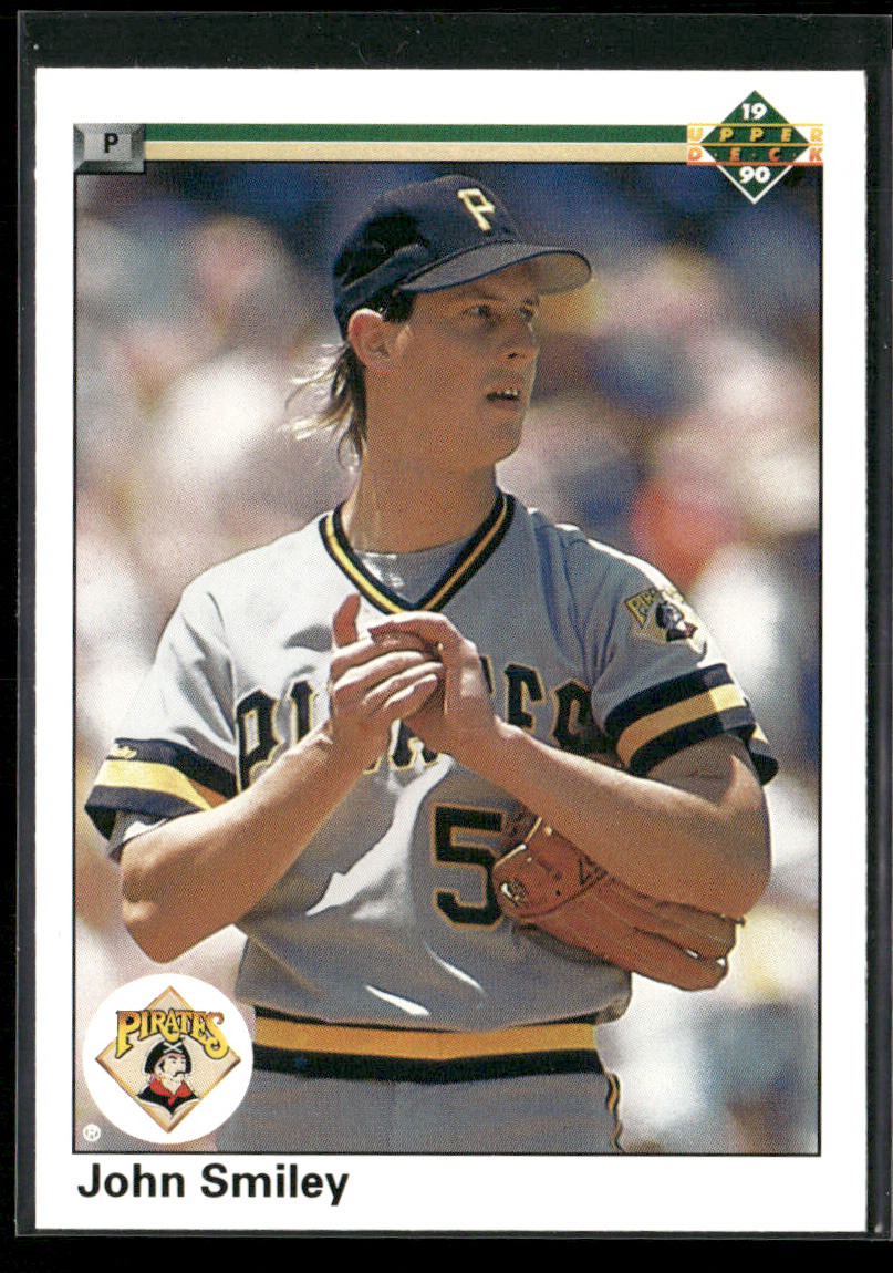 John Smiley 1990 Upper Deck #387 Pittsburgh Pirates front