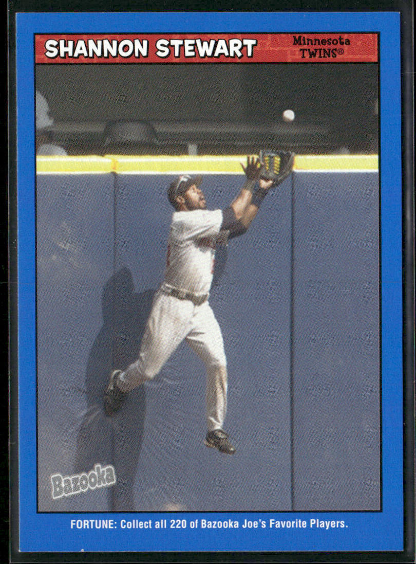 Shannon Stewart 2006 Bazooka Blue Fortune #183 Minnesota Twins