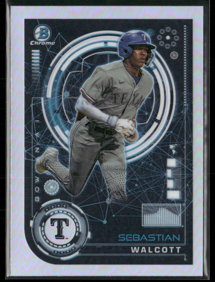 Sebastian Walcott 2024 Bowman Bowman A.I. #BAI-12 Texas Rangers