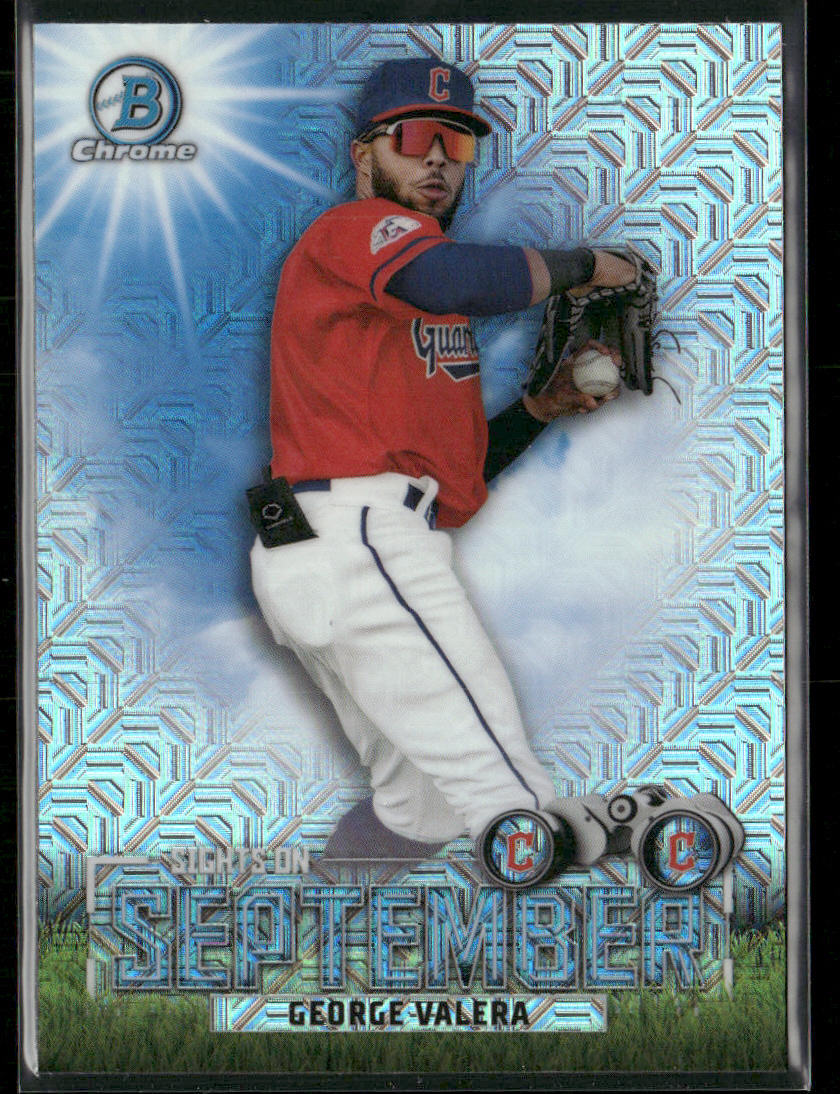 George Valera 2023 Bowman Sights on September Mojo Refractors #SOS-9 Guardians