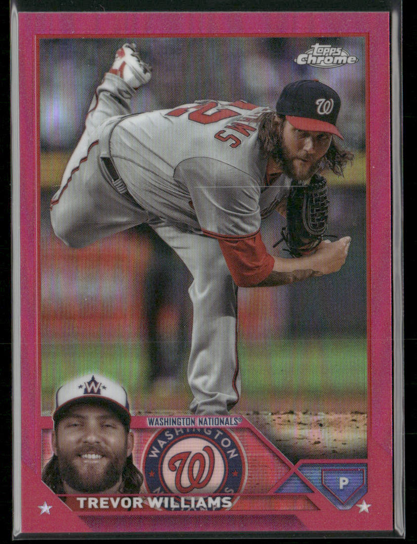 Trevor Williams 2023 Topps Chrome Update Magenta #USC17 SN Washington Nationals