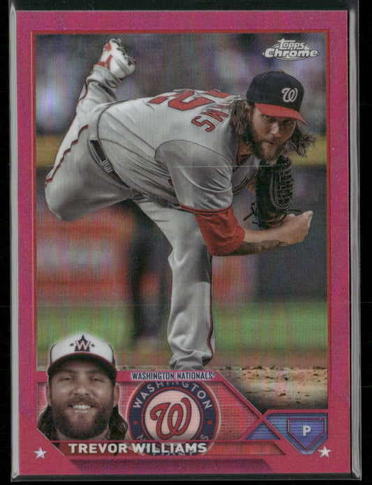 Trevor Williams 2023 Topps Chrome Update Magenta #USC17 SN Washington Nationals