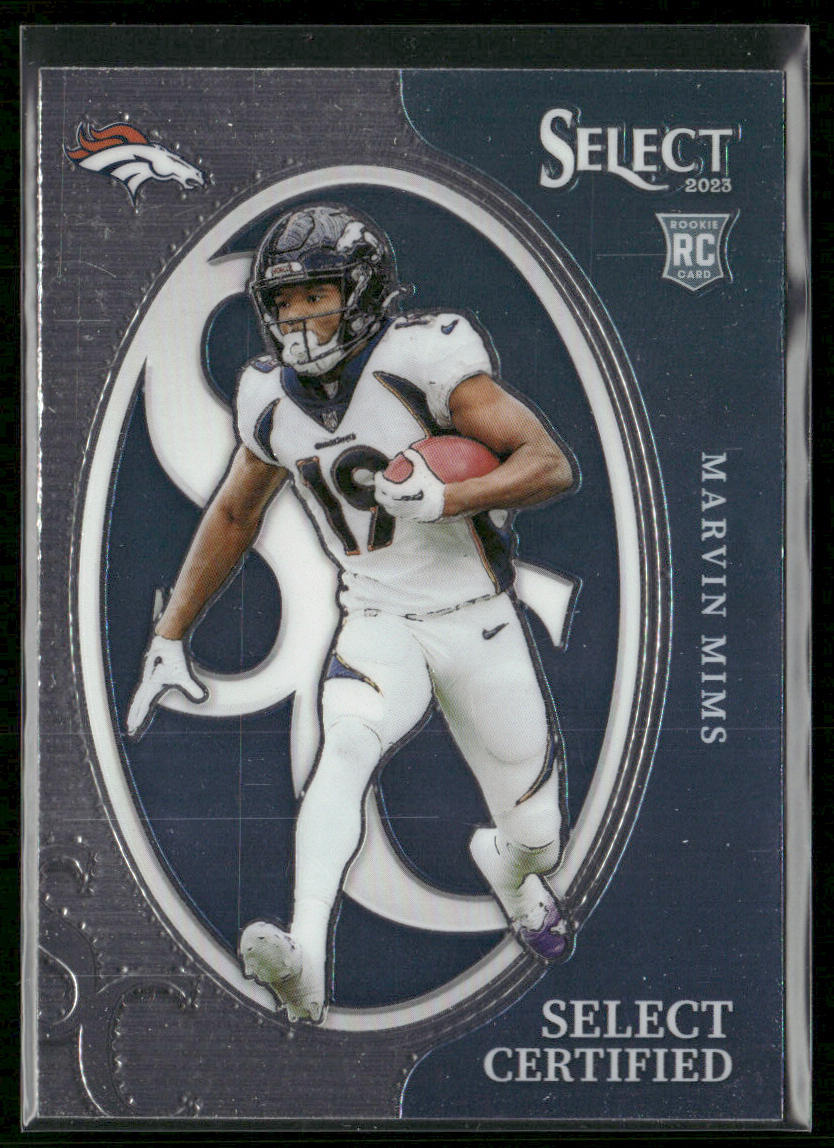 Marvin Mims 2023 Panini Select Select Certified Rookies #CRO-MMI Denver Broncos front