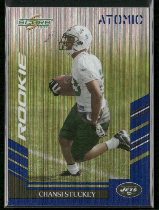 Chansi Stuckey 2007 Score Atomic #360 RC New York Jets