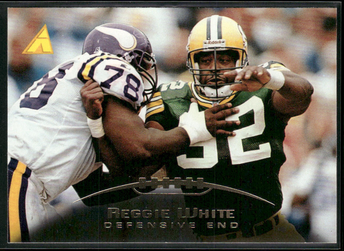 Reggie White 1995 Pinnacle #1 Green Bay Packers front