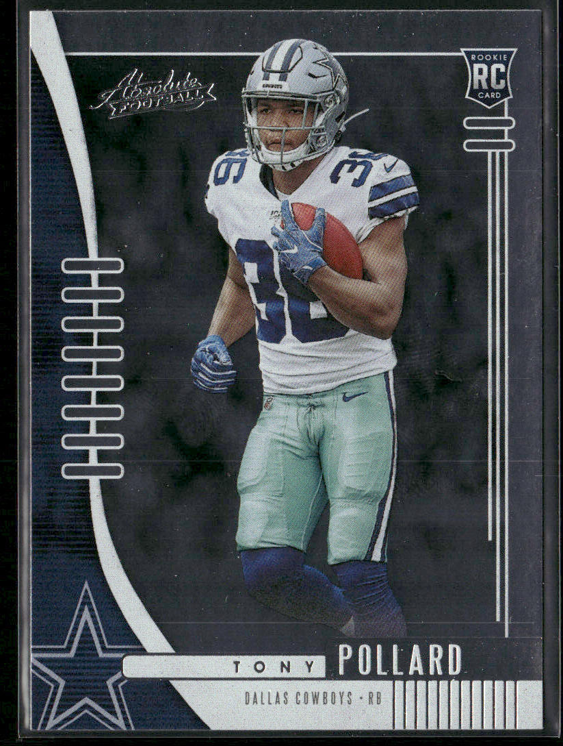 Tony Pollard 2019 Panini Absolute Retail #139 RC Dallas Cowboys