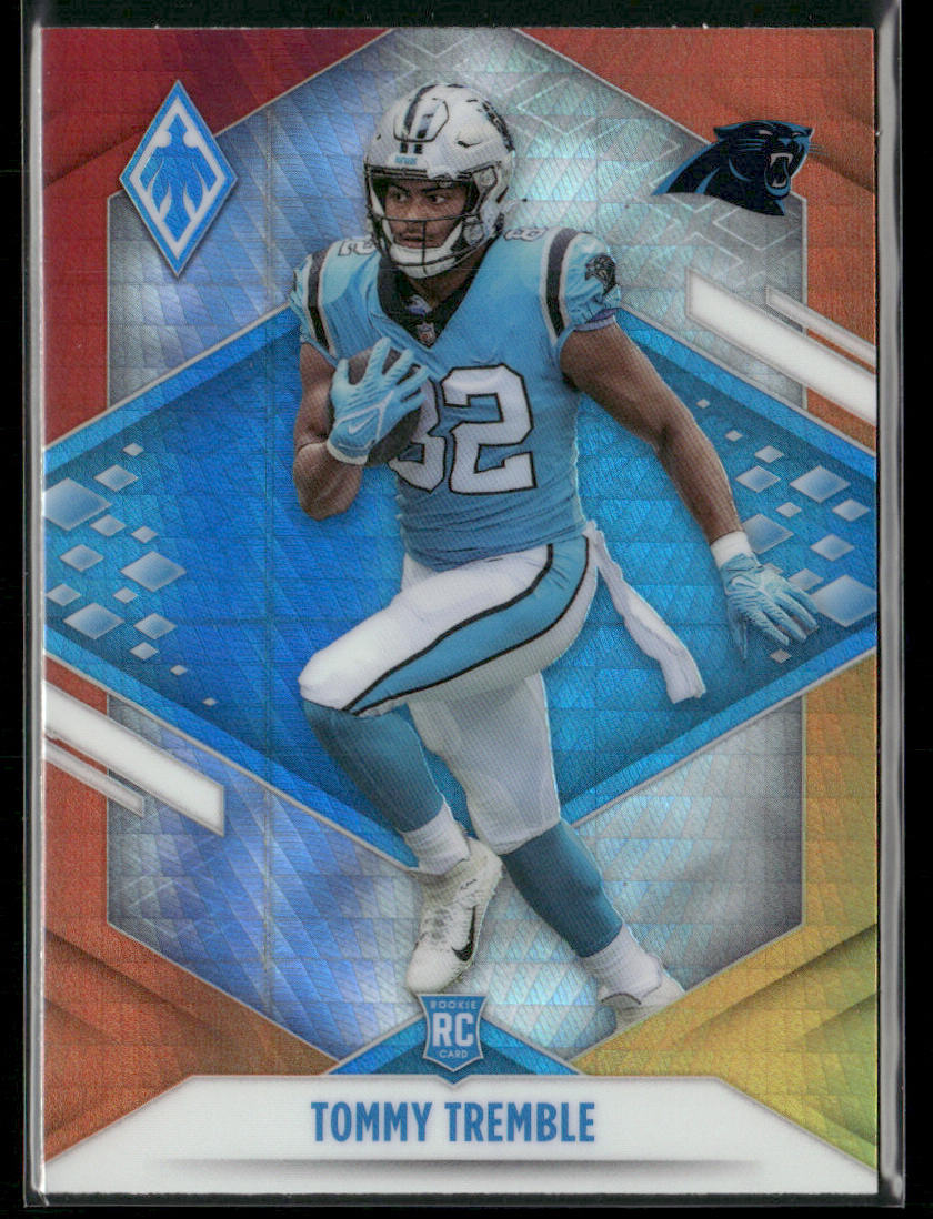 Tommy Tremble 2021 Panini Phoenix Fire Burst #191 RC Carolina Panthers