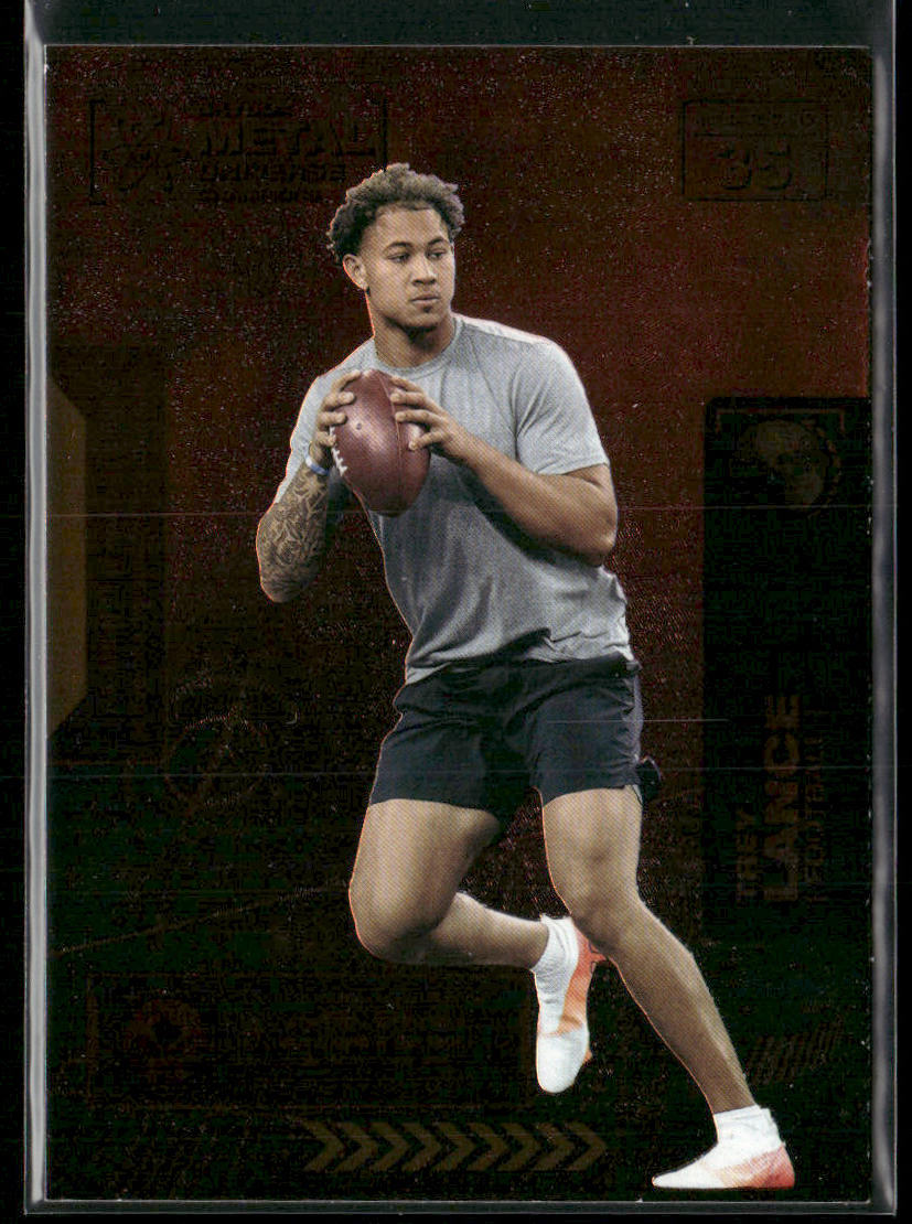 Trey Lance 2021 SkyBox Metal Universe Champions Copper #35