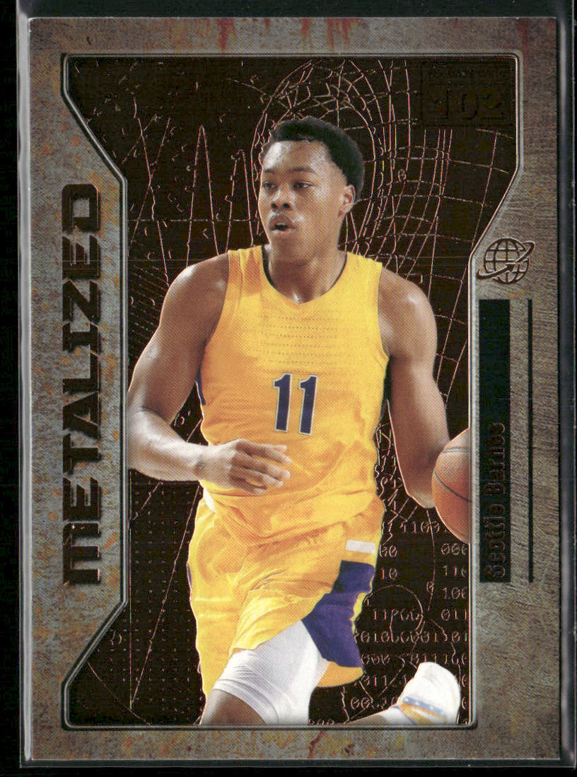 Scottie Barnes 2021 SkyBox Metal Universe Champions Copper #102