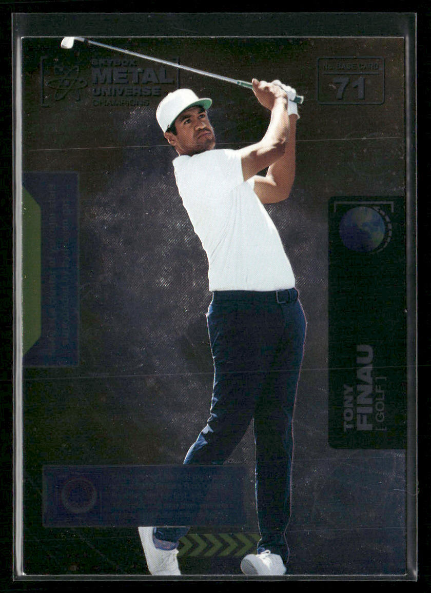 Tony Finau 2021 SkyBox Metal Universe Champions 1997-98 Retro #RB-37 front