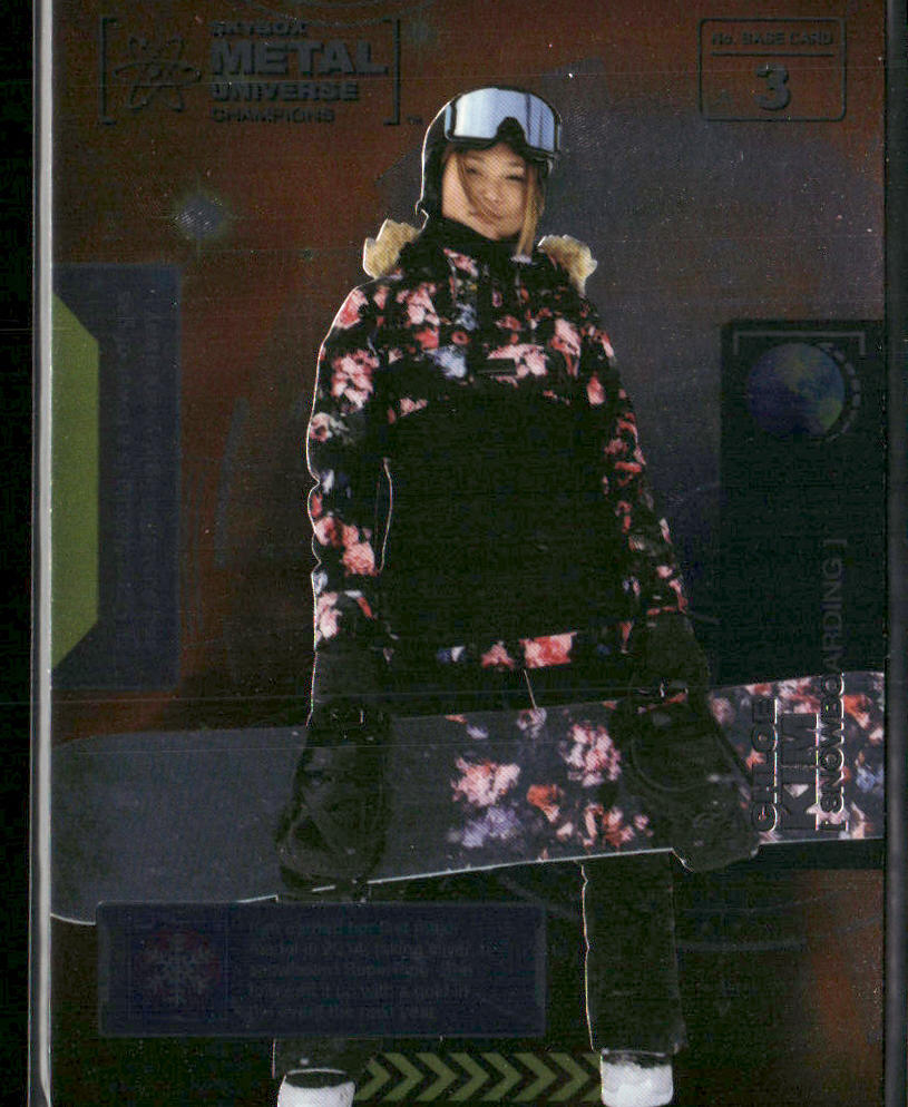 Chloe Kim 2021 SkyBox Metal Universe Champions #3 front