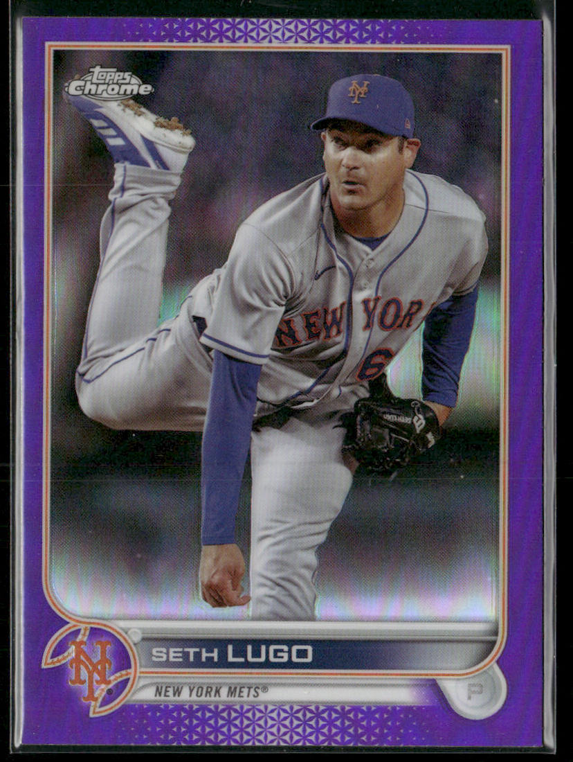 Seth Lugo 2022 Topps Chrome Update Purple Refractor #USC177 New York Mets