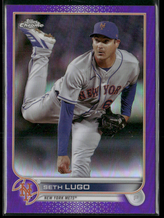 Seth Lugo 2022 Topps Chrome Update Purple Refractor #USC177 New York Mets
