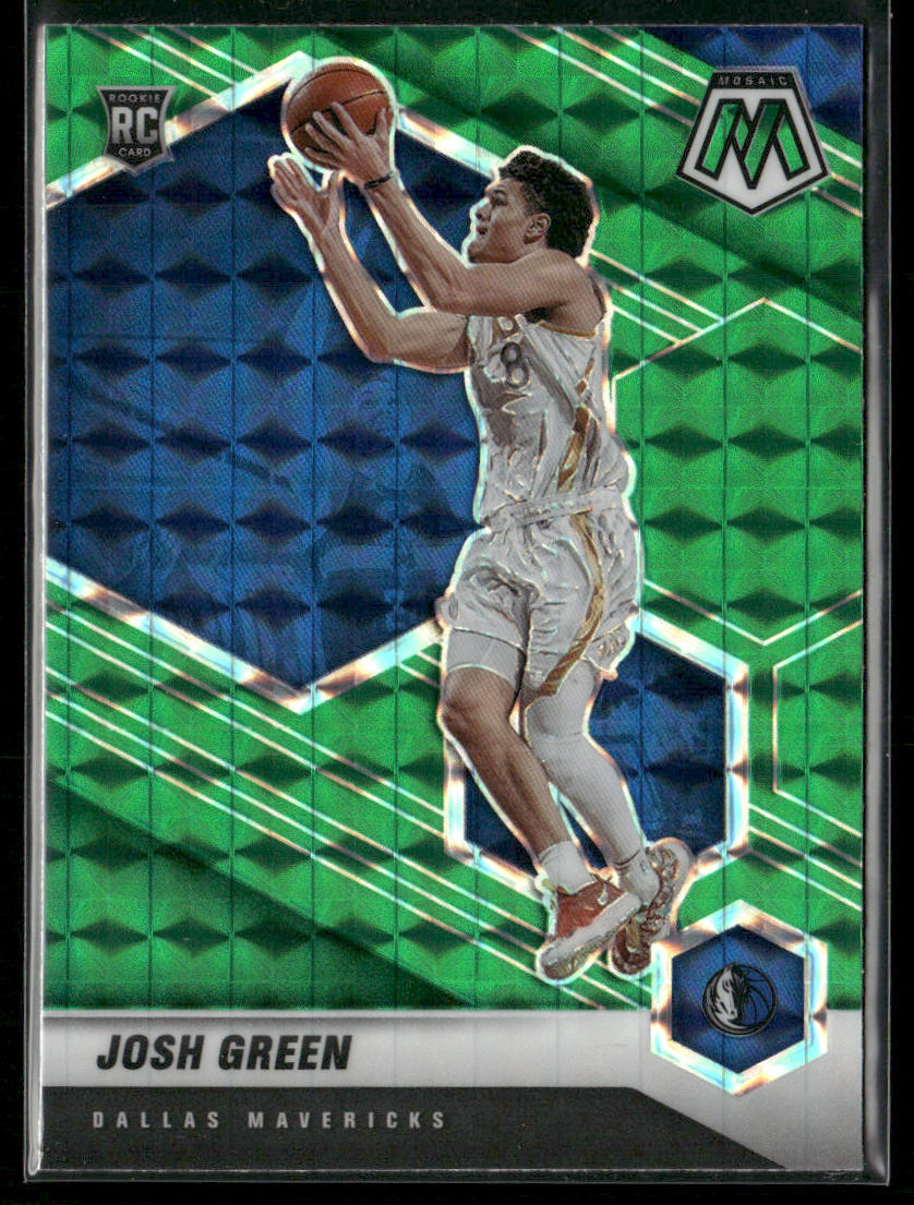 Josh Green 2020-21 Panini Mosaic Mosaic Green #230 RC Dallas Mavericks
