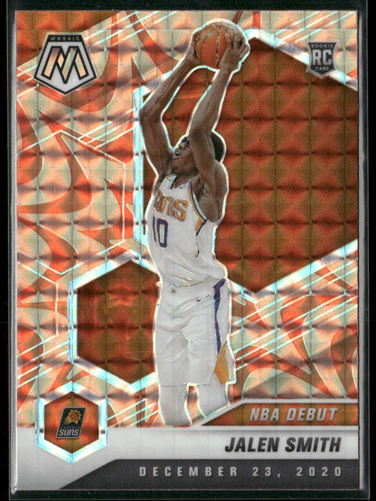 Jalen Smith 2020-21 Panini Mosaic Mosaic Reactive Orange #275 RC Phoenix Suns