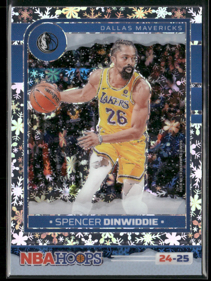 Spencer Dinwiddie 2024-25 Hoops Winter Prizms Premium #120 Dallas Mavericks