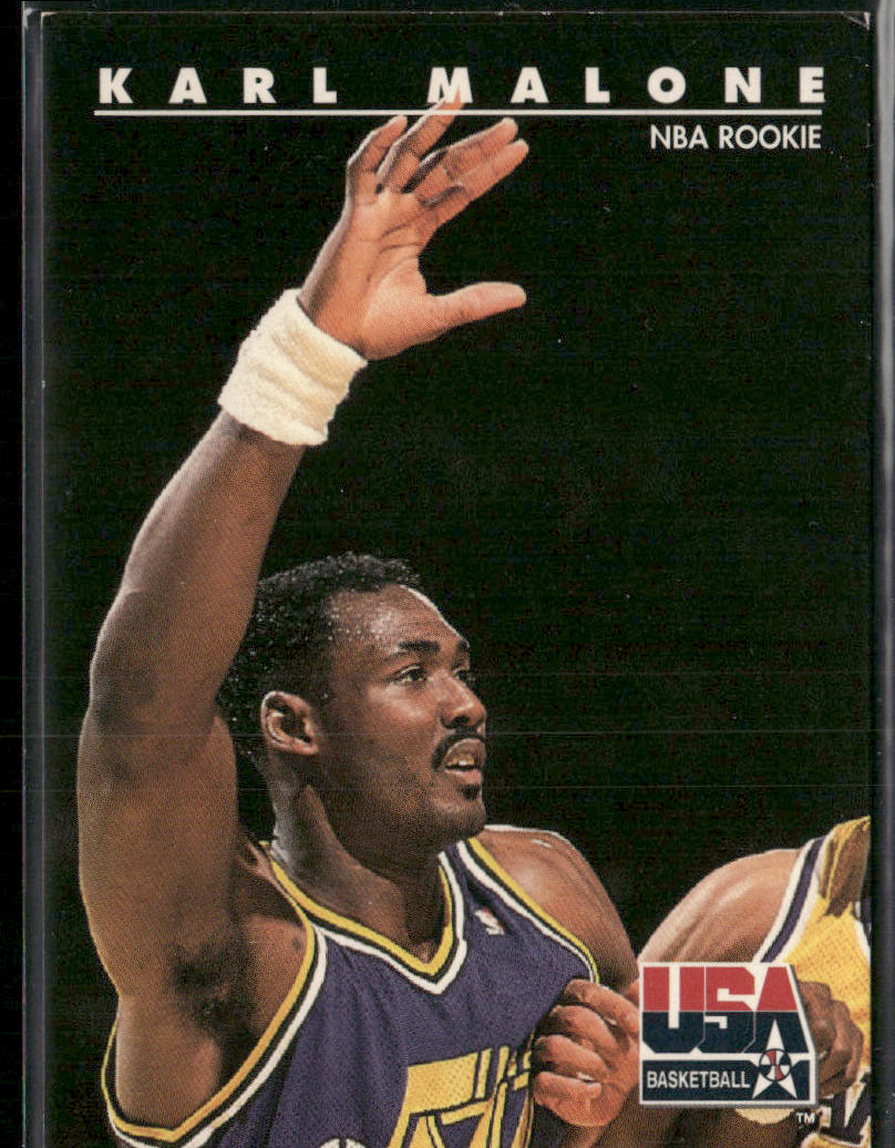 Karl Malone 1992 SkyBox USA #47 USA front