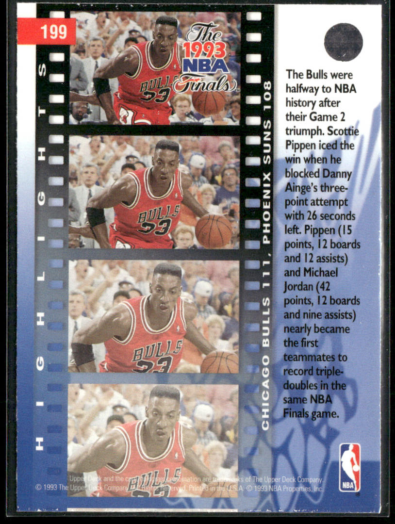 Scottie Pippen 1993-94 Upper Deck #199 Chicago Bulls