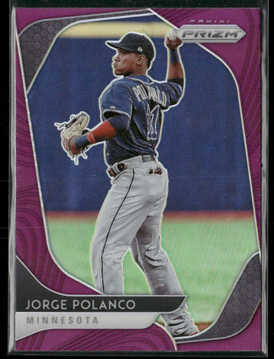 Jorge Polanco 2020 Panini Prizm Purple Prizm #105 Minnesota Twins