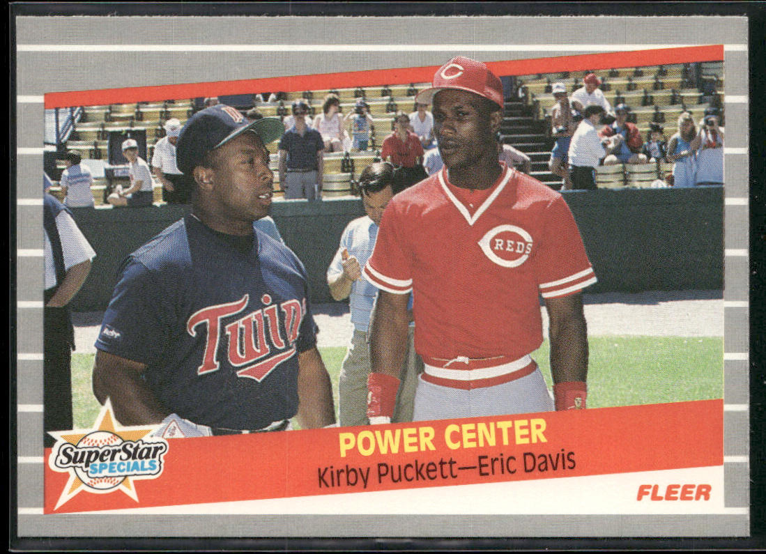 Power Center (Kirby Puckett / Eric Davis) SSS, CPC 1989 Fleer #639
