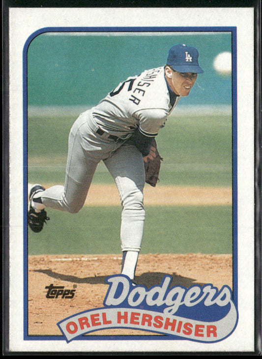 Orel Hershiser 1989 Topps #550 Los Angeles Dodgers