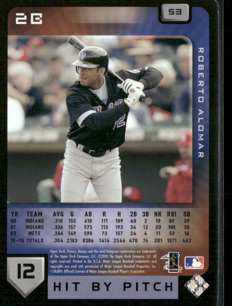 Roberto Alomar 2003 Upper Deck Victory #53 New York Mets