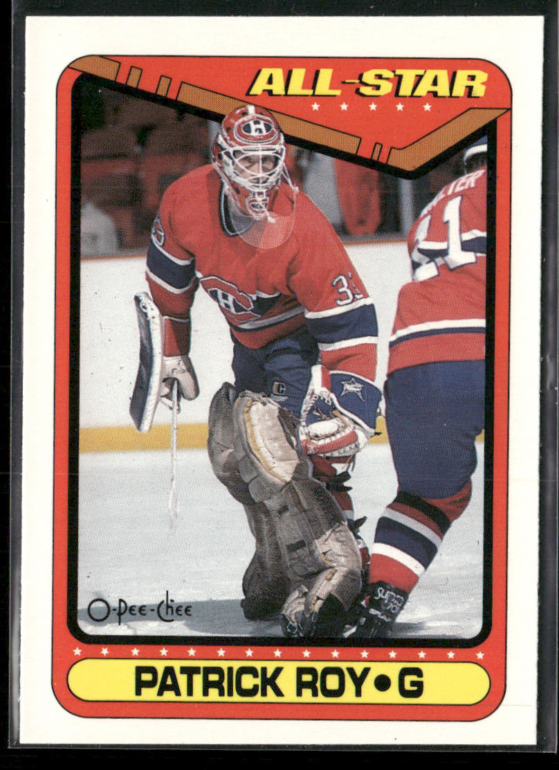 Patrick Roy 1990-91 Topps #198a Montreal Canadiens front