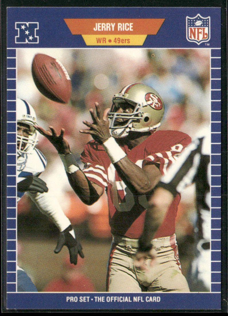 Jerry Rice 1989 Pro Set #383 San Francisco 49ers front