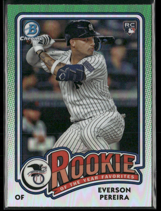 Everson Pereira 2024 Bowman Rookie of the Year Favorites #ROY-15 Yankees