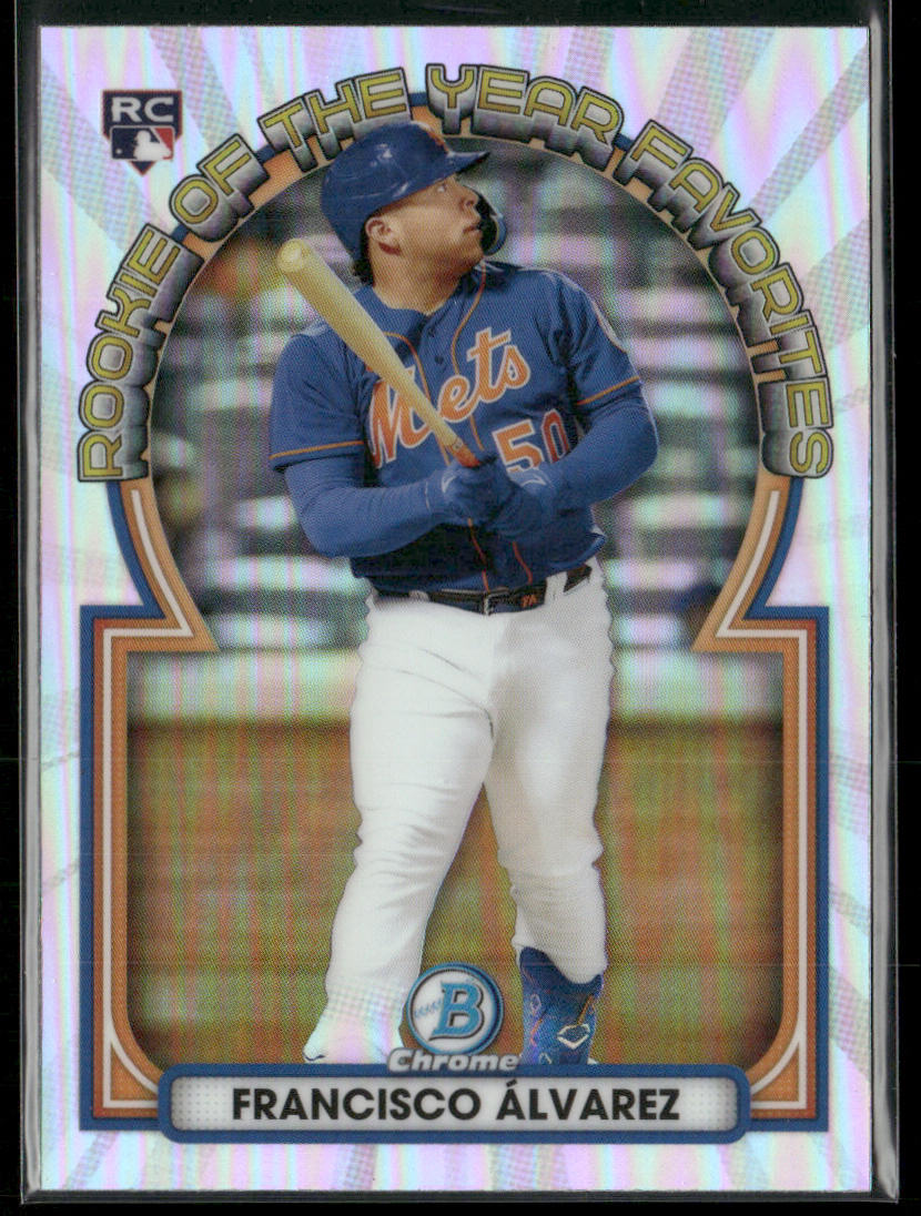 Francisco Alvarez 2023 Bowman Rookie of the Year Favorites #ROYF-2 New York Mets