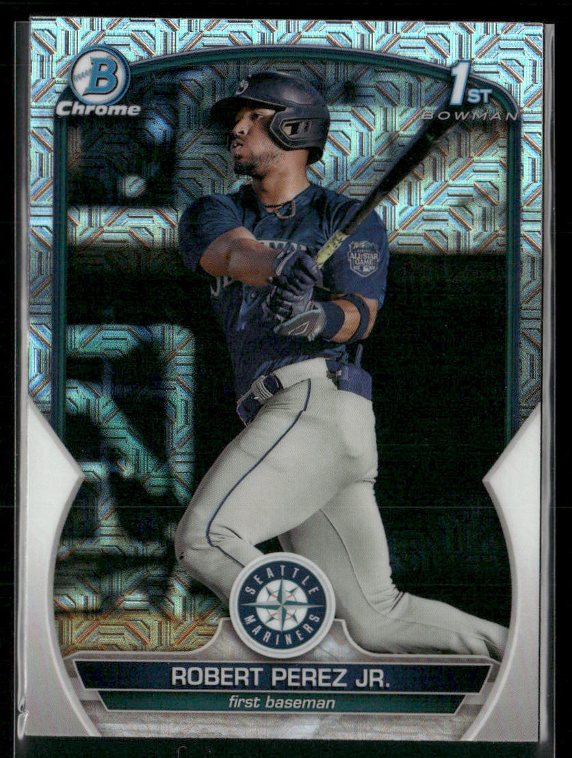 Robert Perez Jr. 2023 Bowman Chrome Prospects Mojo Refractors #BCP-124 Mariners
