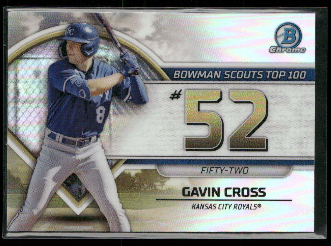 Gavin Cross 2023 Bowman Bowman Scouts Top 100 #BTP-52 Kansas City Royals