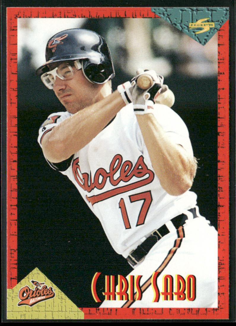 Chris Sabo 1994 Score Rookie & Traded #RT17 Baltimore Orioles