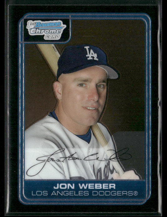Jon Weber 2006 Bowman Chrome Prospects #BC20 Los Angeles Dodgers