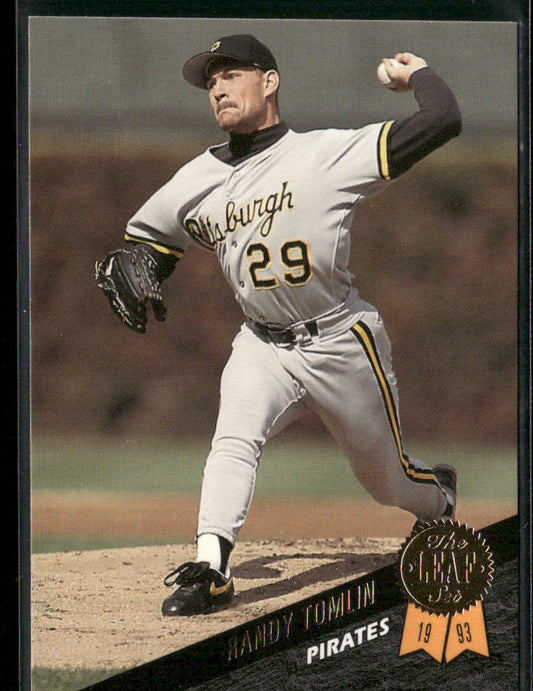 Randy Tomlin 1993 Leaf #24 Pittsburgh Pirates