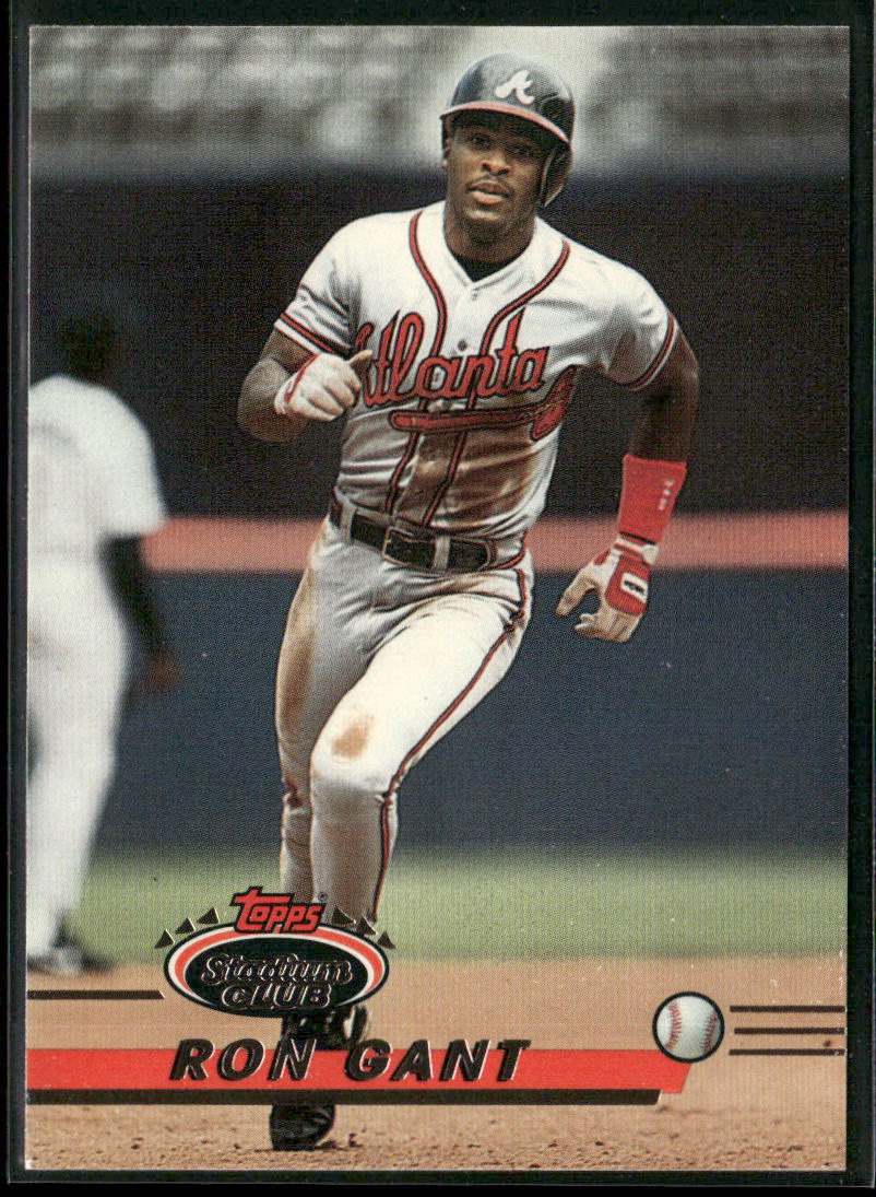 Ron Gant 1993 Stadium Club #28 Atlanta Braves