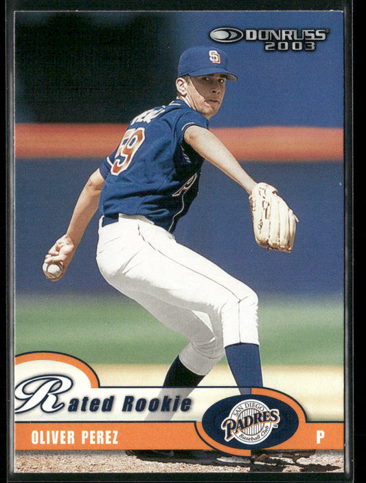 Oliver Perez 2003 Donruss #36 San Diego Padres