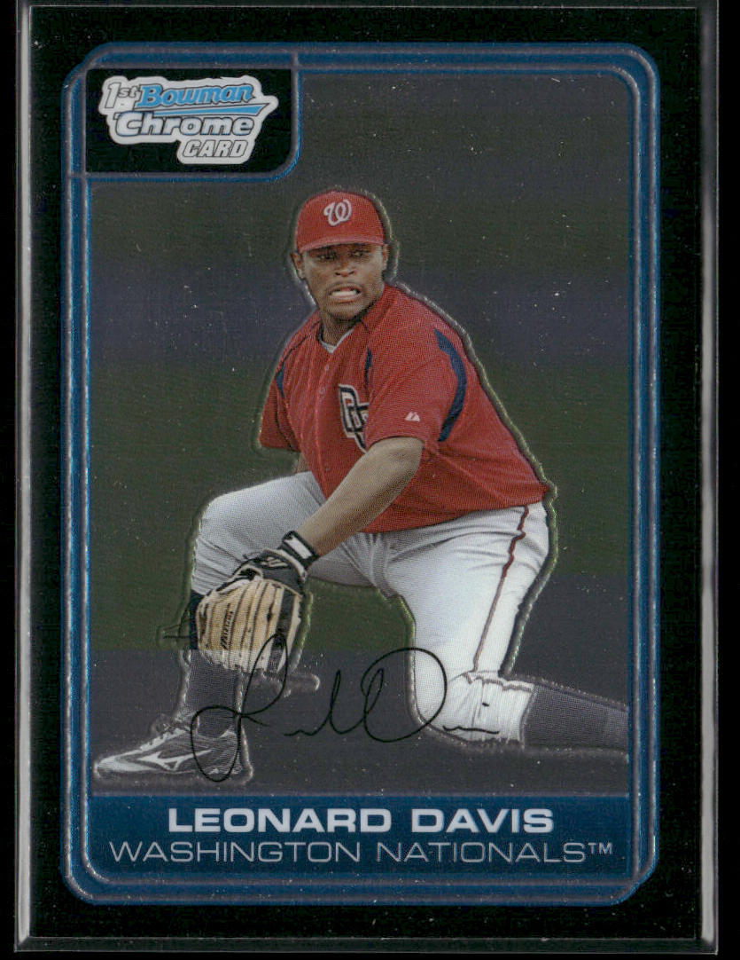 Leonard Davis 2006 Bowman Chrome Prospects #BC109 Washington Nationals