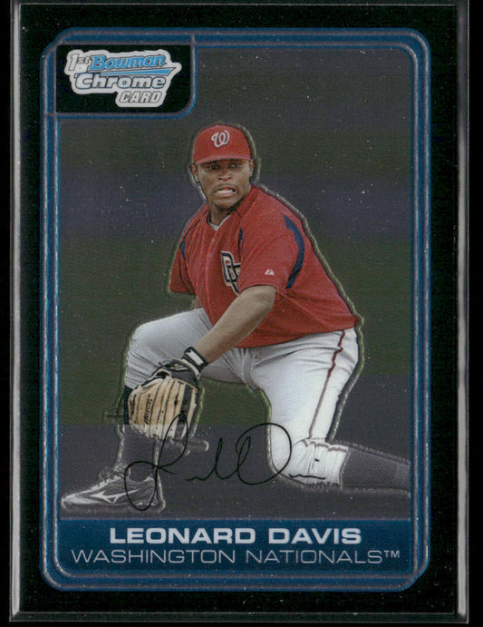 Leonard Davis 2006 Bowman Chrome Prospects #BC109 Washington Nationals