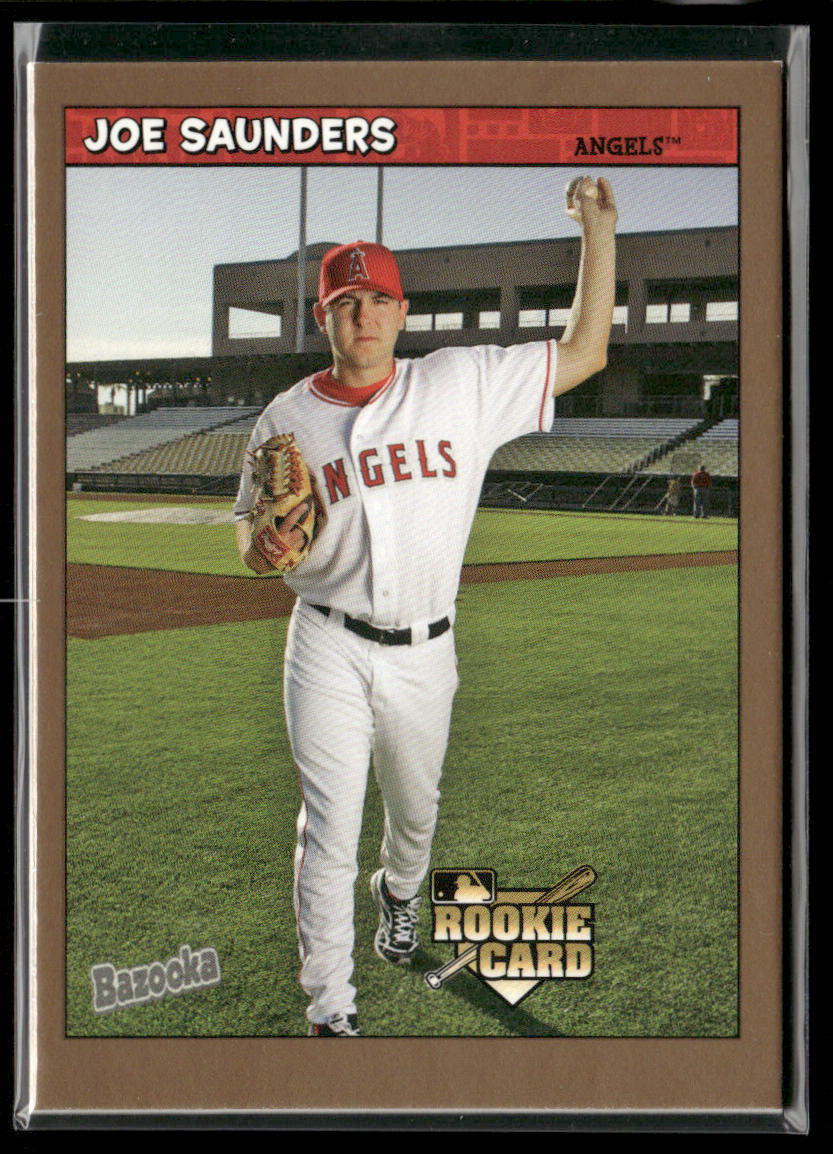 Joe Saunders 2006 Bazooka Gold Chunks #207 RC Los Angeles Angels