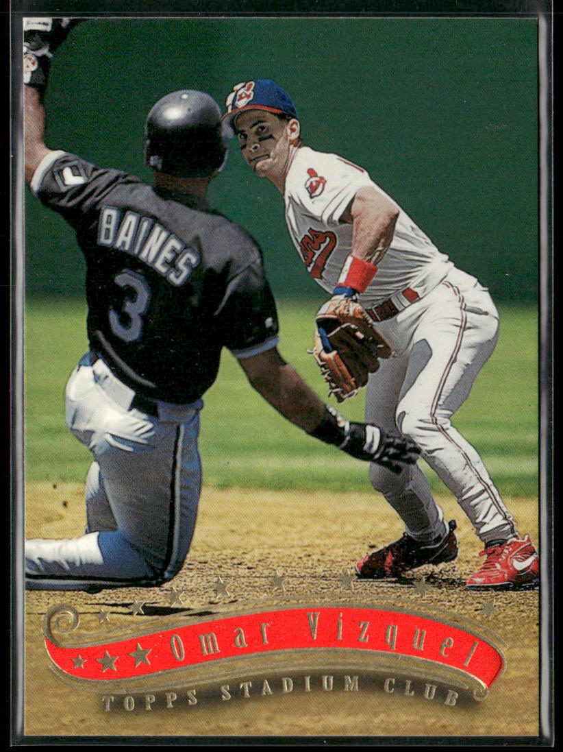 Omar Vizquel 1997 Stadium Club #124 Cleveland Indians