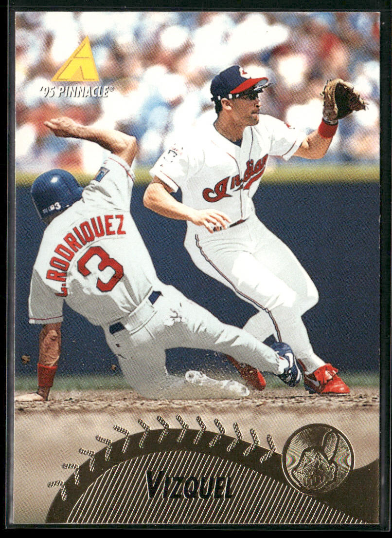 Omar Vizquel 1995 Pinnacle #129 Cleveland Indians