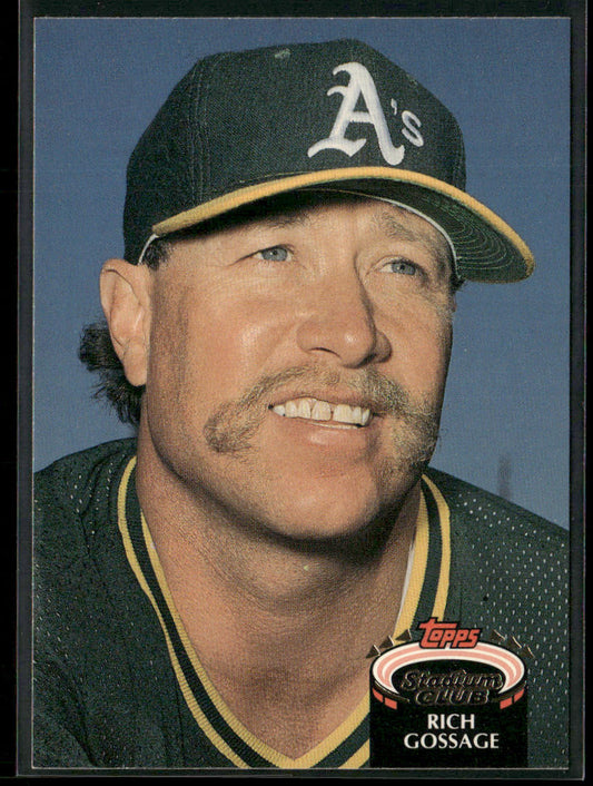 Rich Gossage 1992 Stadium Club #719b Oakland Athletics